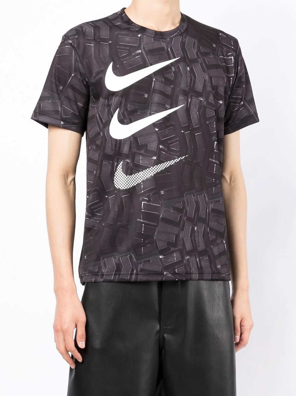 Swoosh-Print Graphic T-Shirt - Image 4