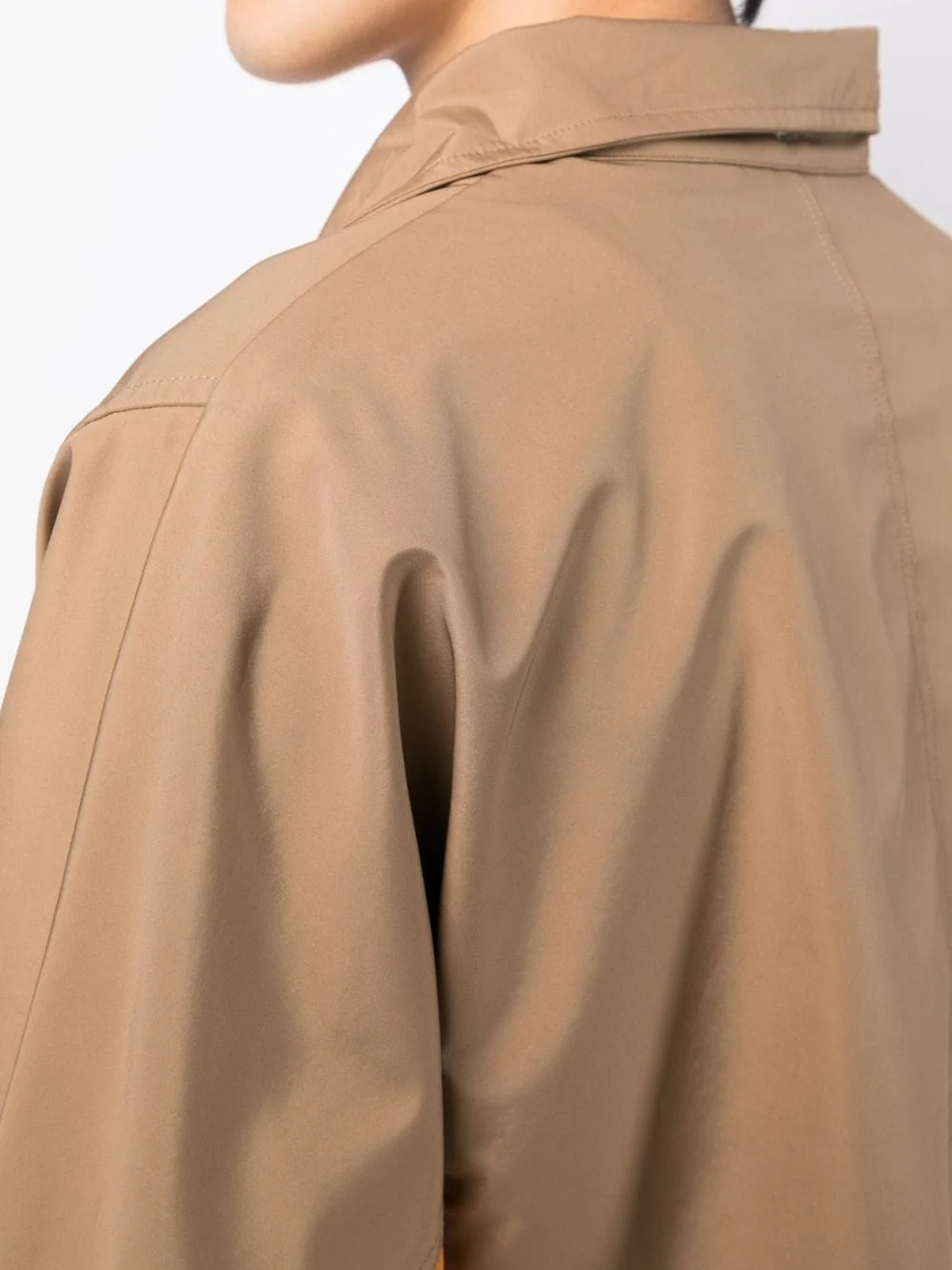 Taffeta Detachable-Hood Midi Coat - Image 2