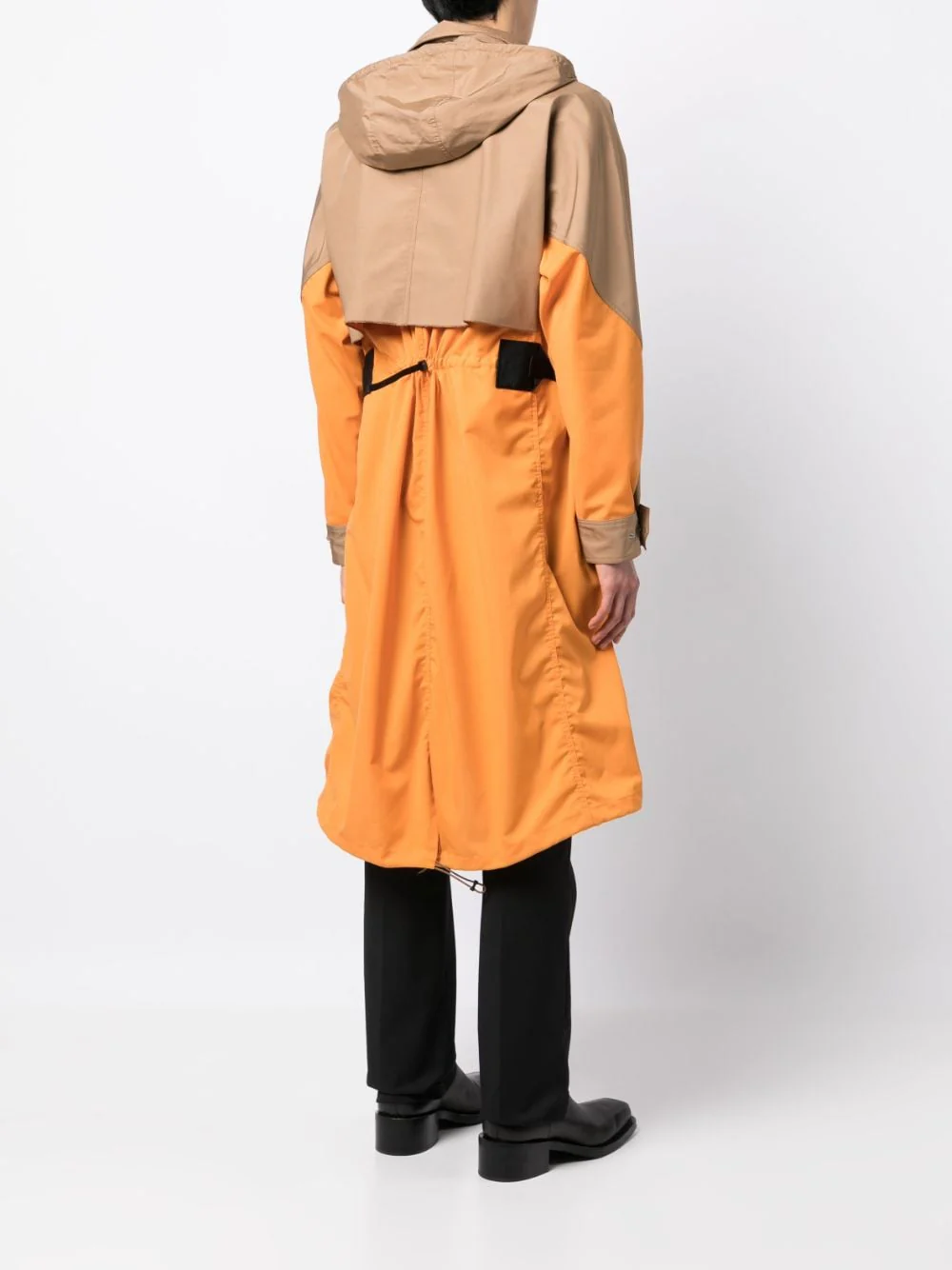 Taffeta Detachable-Hood Midi Coat - Image 5