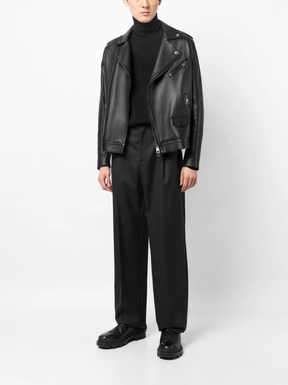 Tailored Striped Virgin-Wool Trousers - Image 4