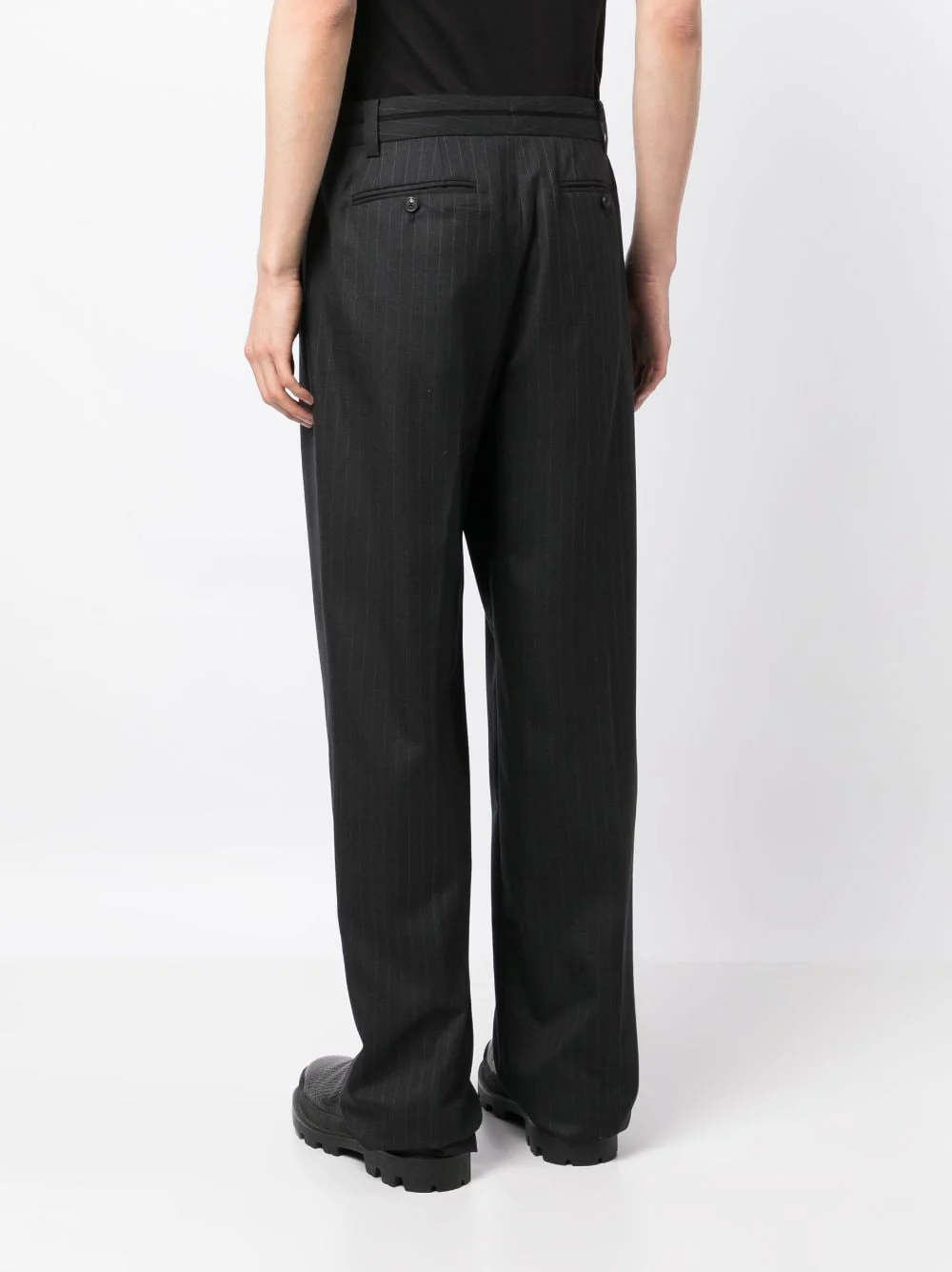 Tailored Striped Virgin-Wool Trousers - Image 5