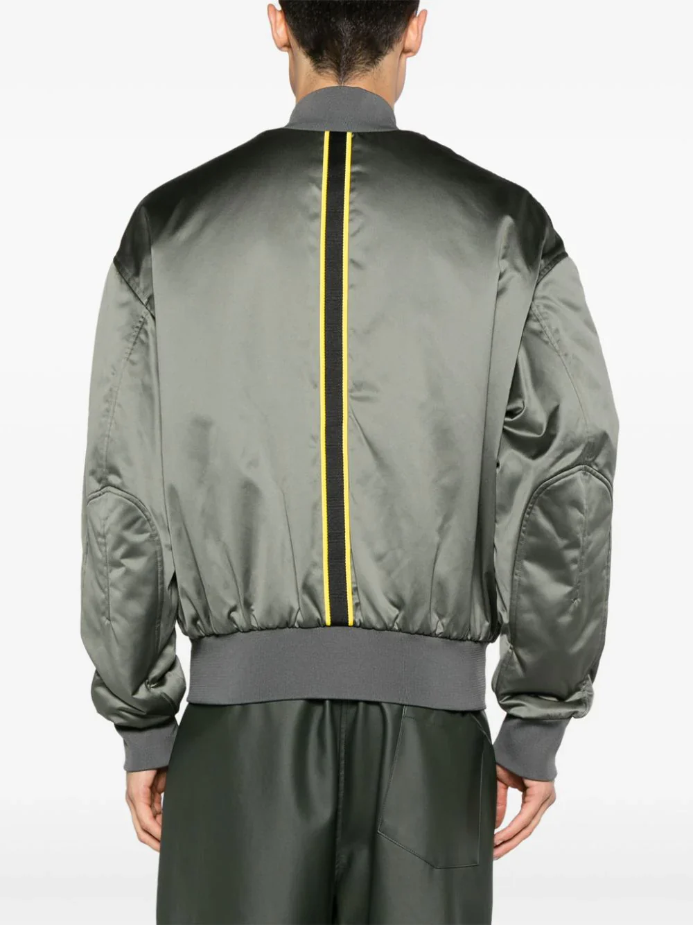 Tape-Detail Zip-Up Bomber Jacket - Image 4