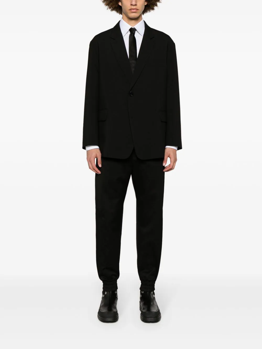 Tapered-Leg Cotton Trousers - Image 2