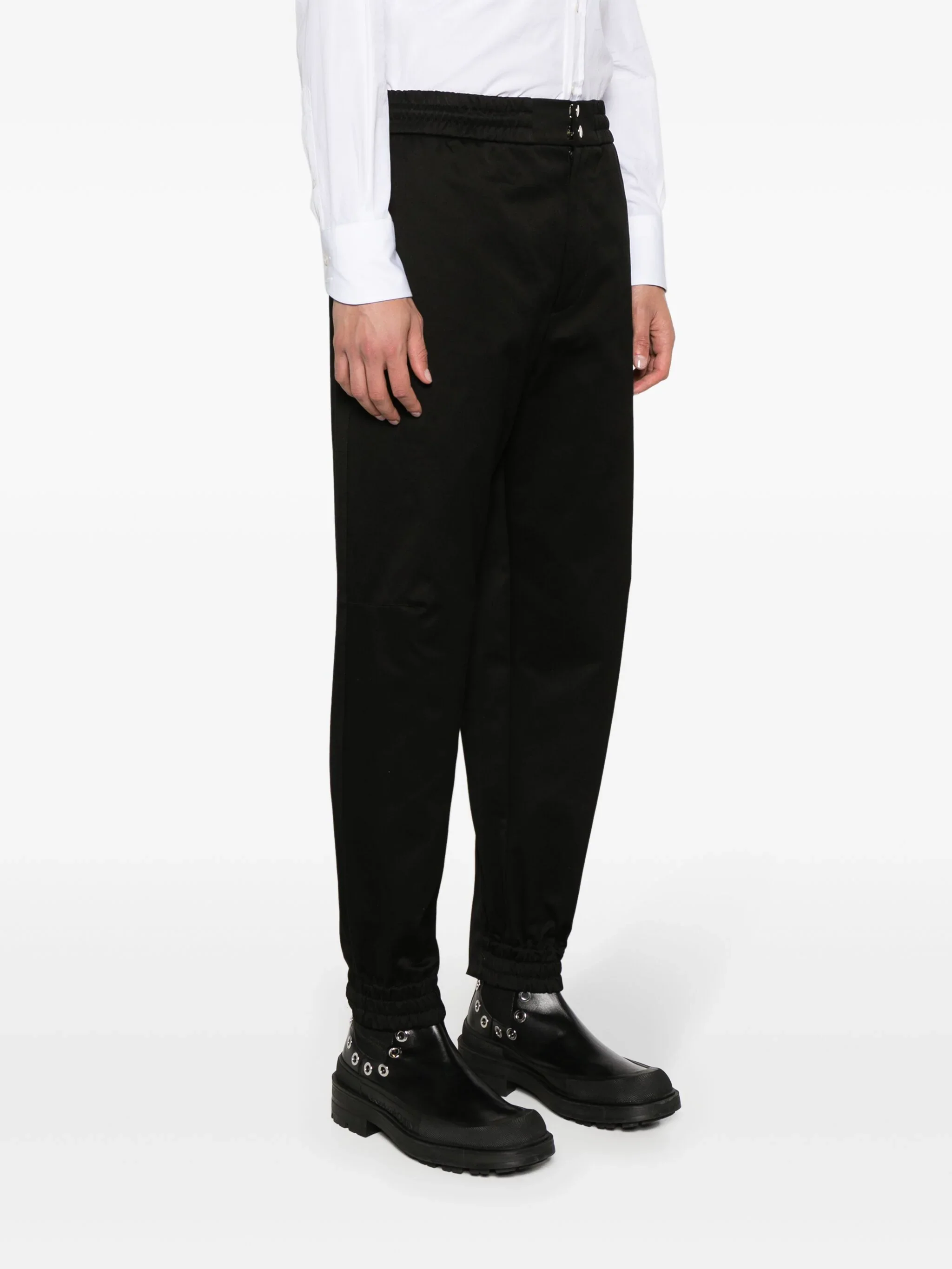 Tapered-Leg Cotton Trousers - Image 3