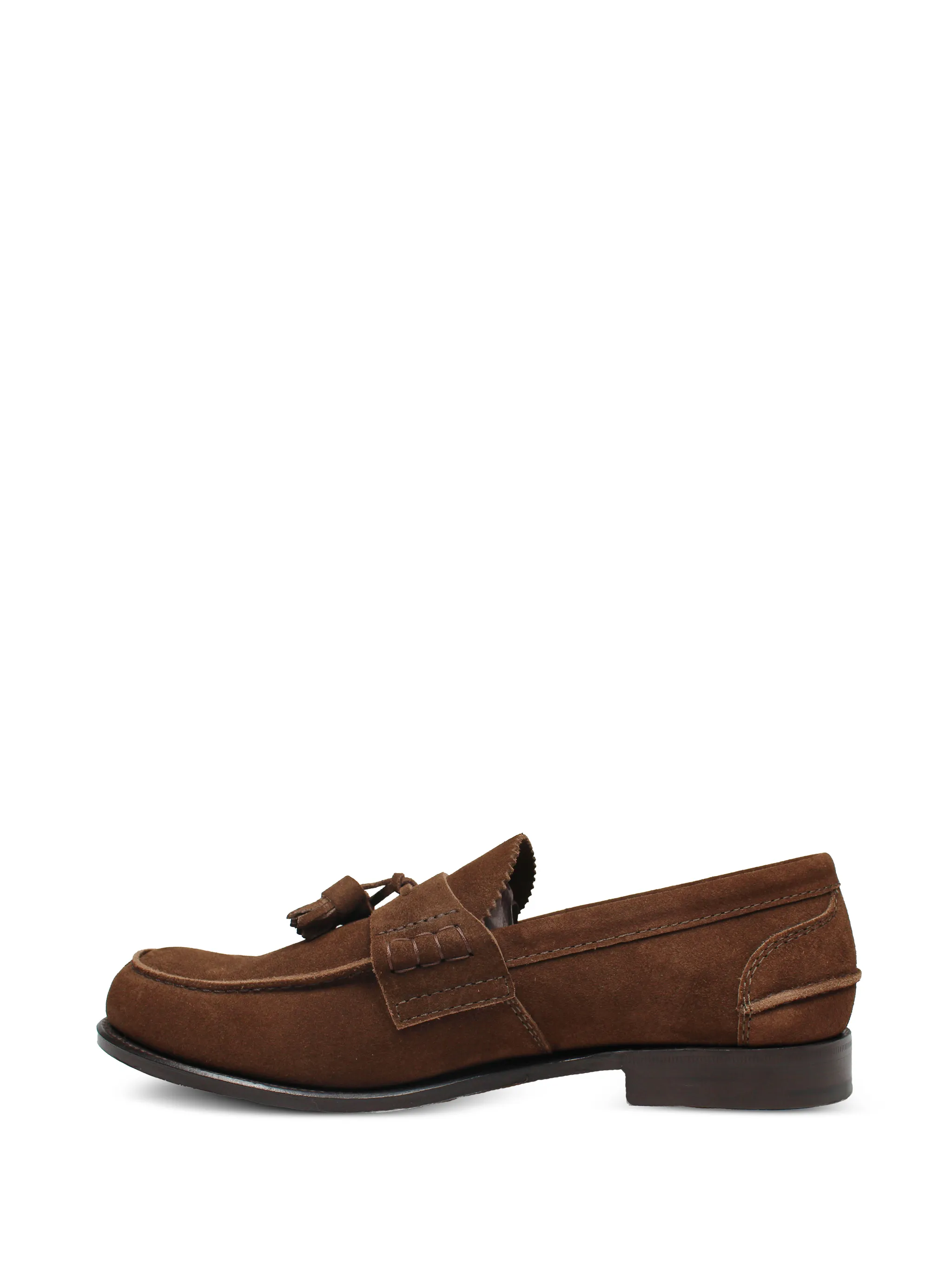 Tassel-Embellishment Leather Loafers - Image 4