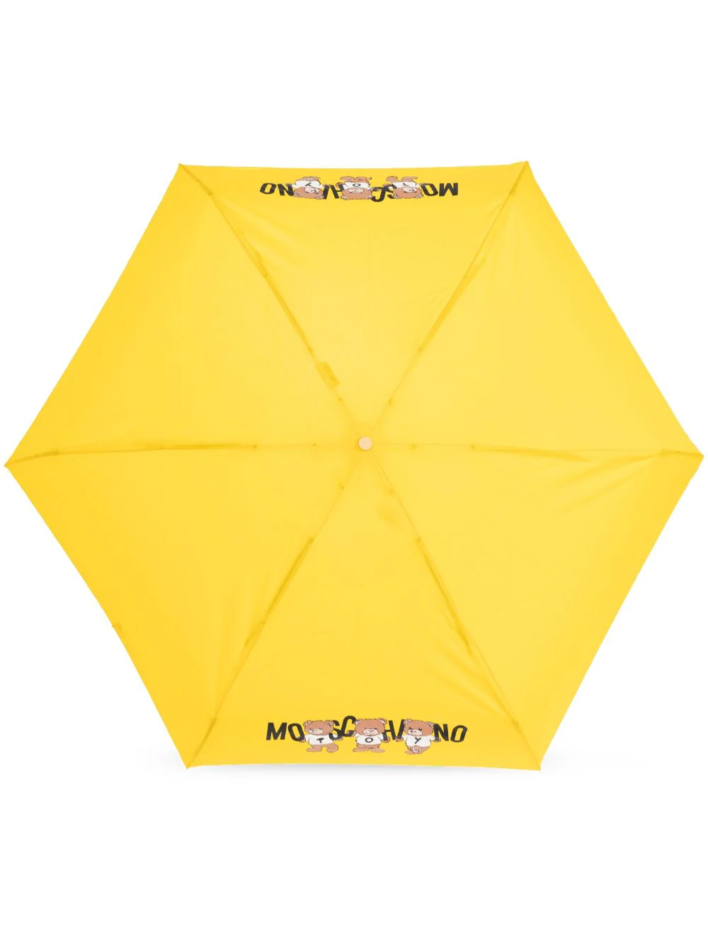 Teddy Bear-Logo Print Compact Umbrella