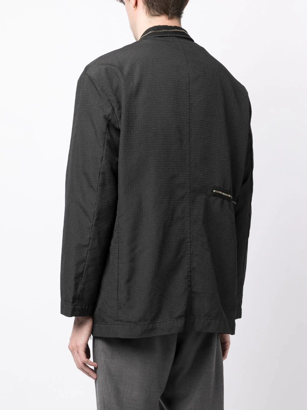 Textured Single-Breasted Blazer - Image 3