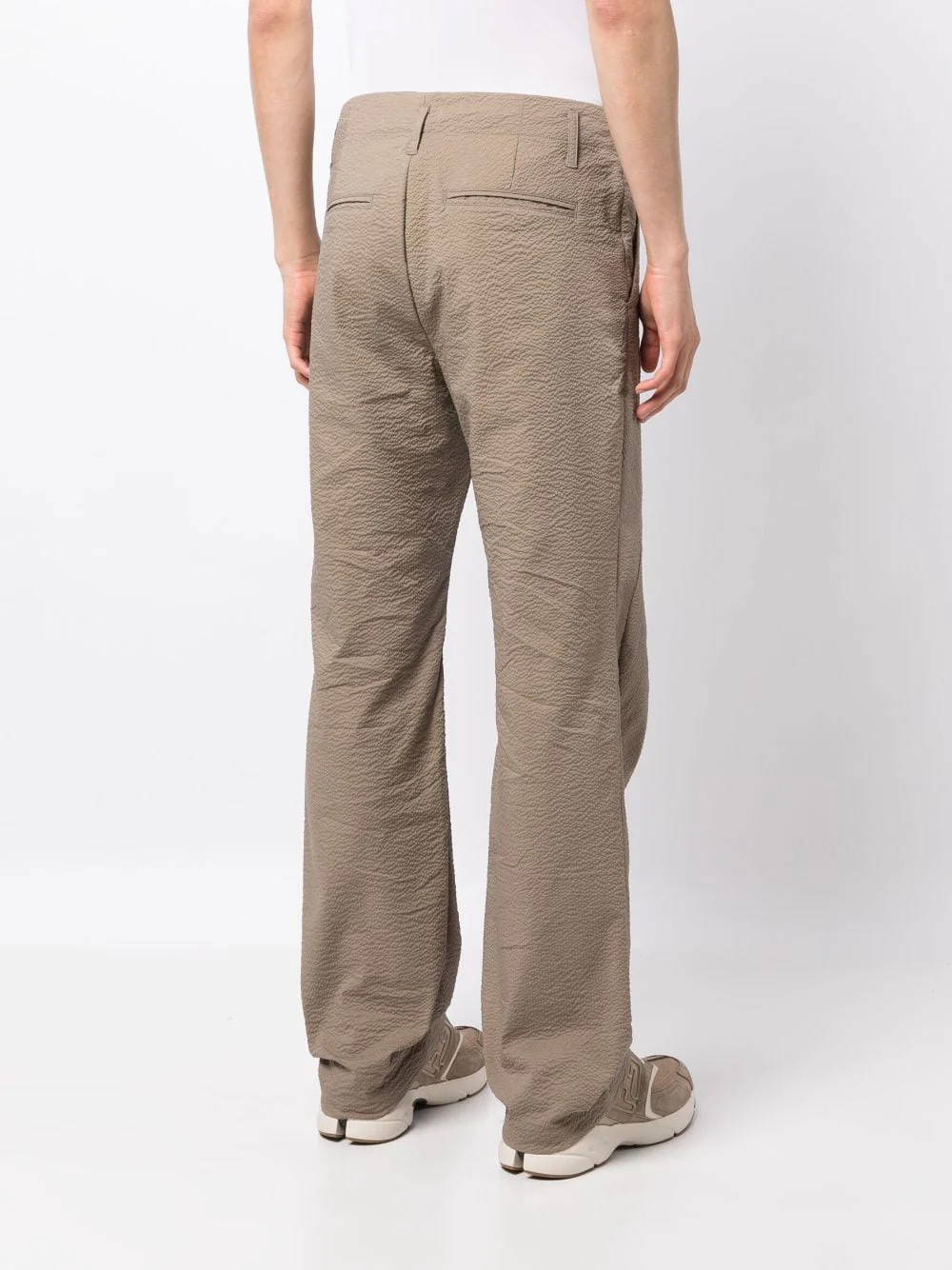 Textured Straight-Leg Trousers - Image 4