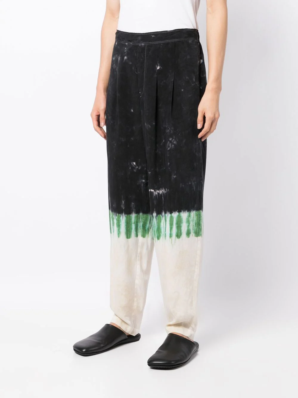 Tie-Dye Print Straight-Leg Trousers - Image 2