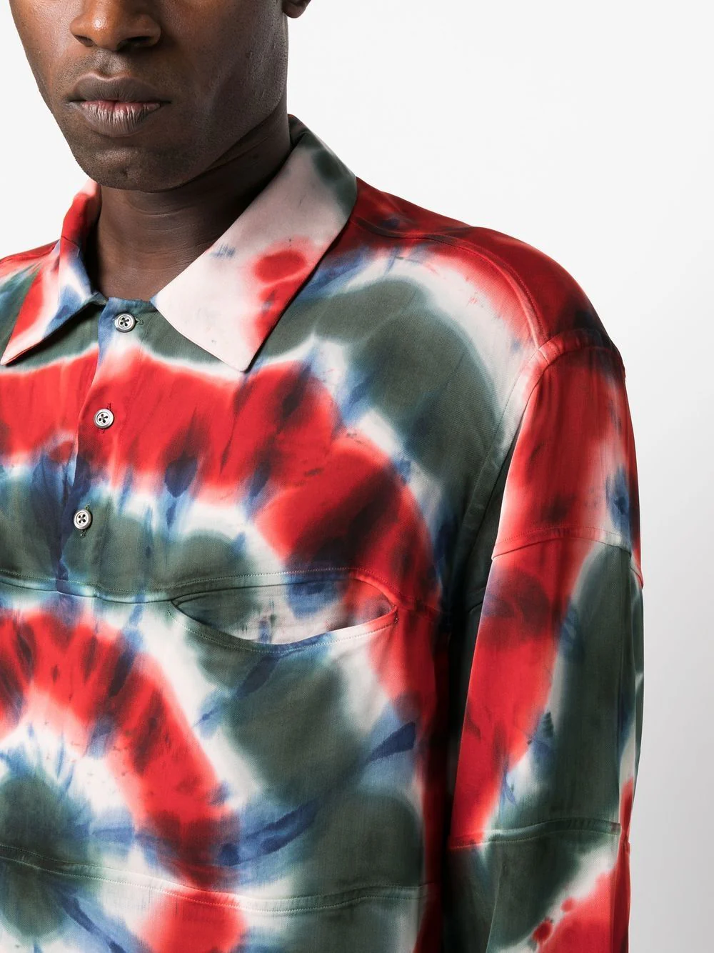 Tie-Dye Swirl-Print Shirt - Image 3