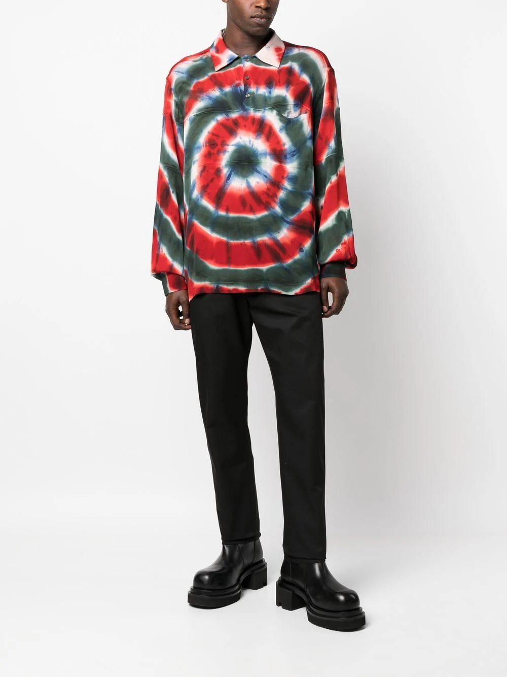 Tie-Dye Swirl-Print Shirt - Image 4