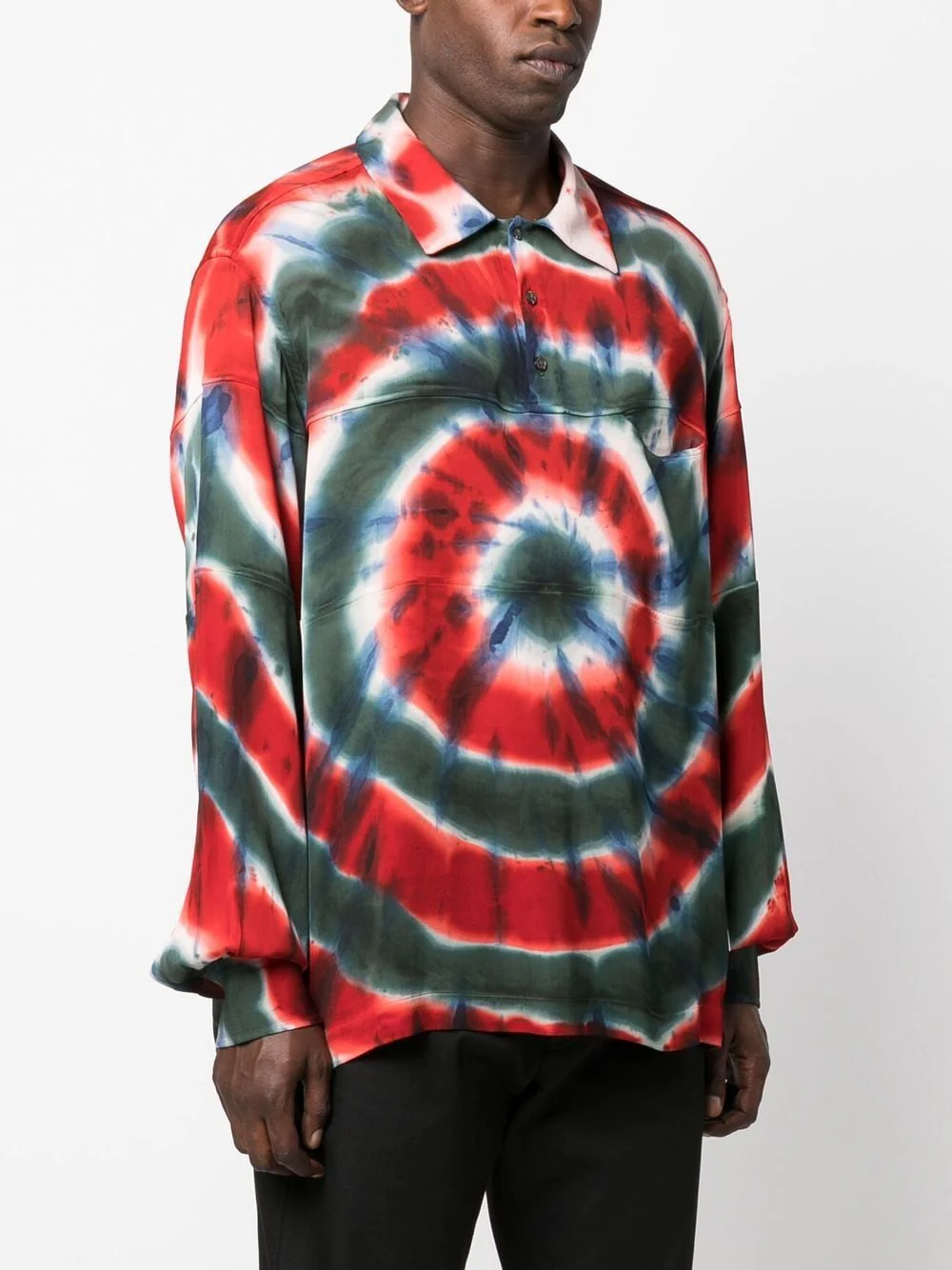 Tie-Dye Swirl-Print Shirt - Image 5