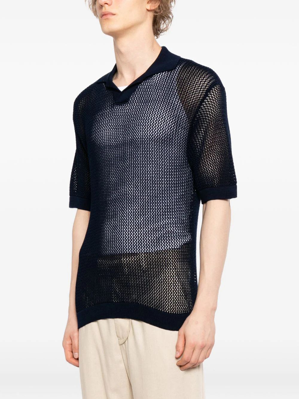 Tilley Knitted Short-Sleeve Polo Shirt - Image 3