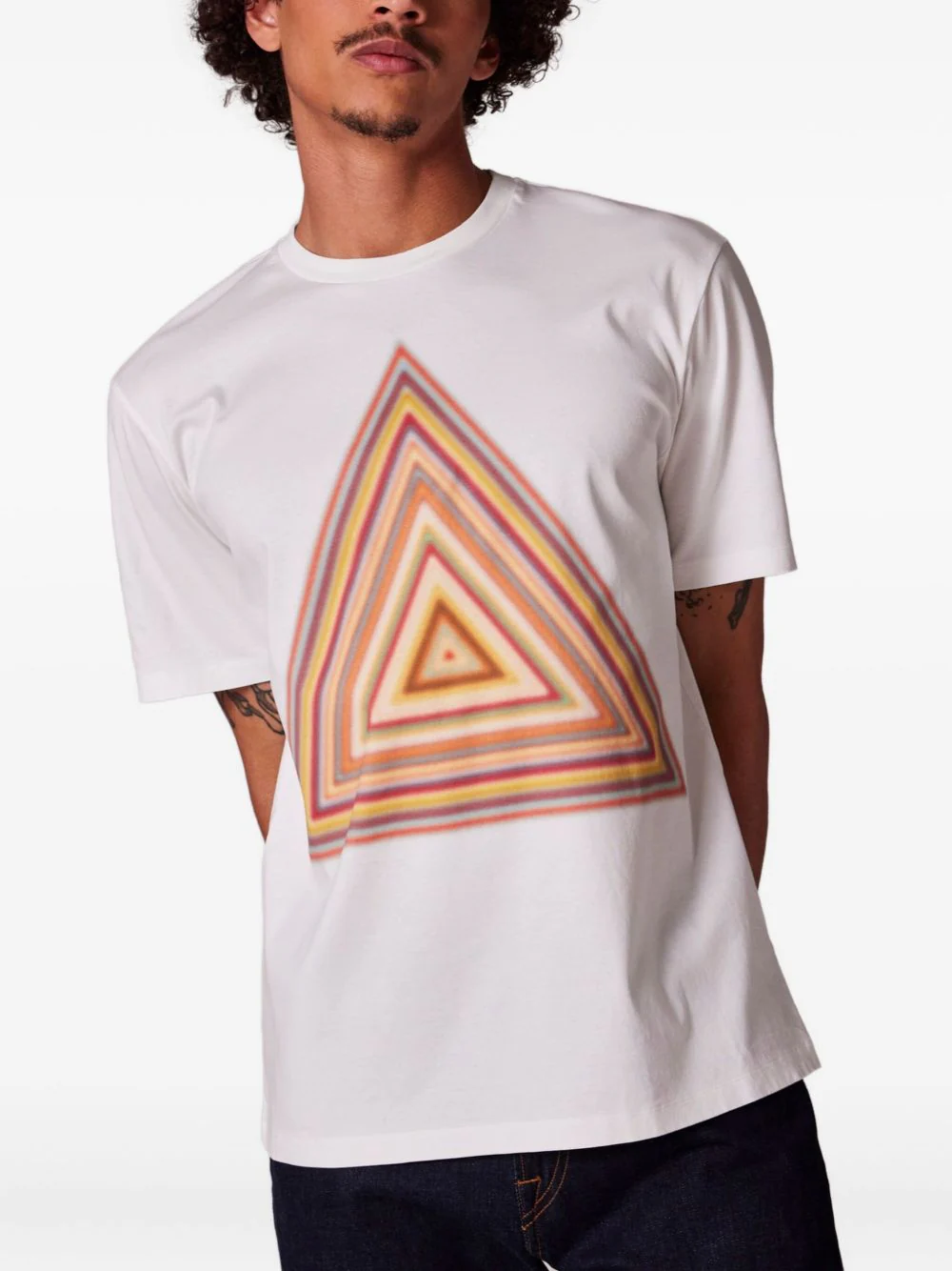 Triangle-Print T-Shirt - Image 2