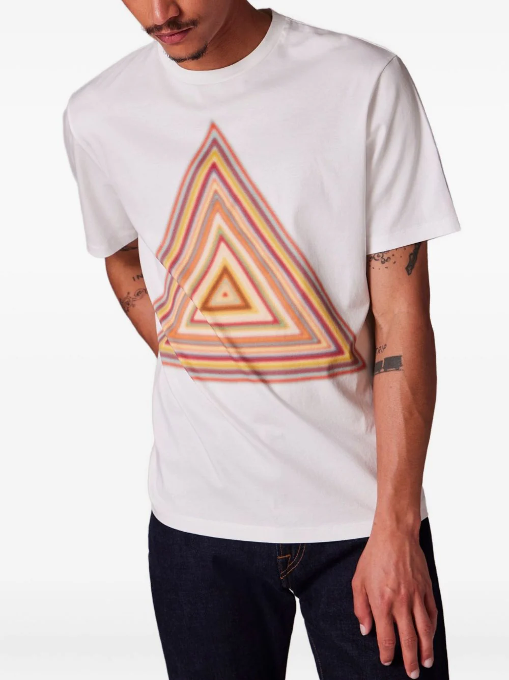 Triangle-Print T-Shirt - Image 4