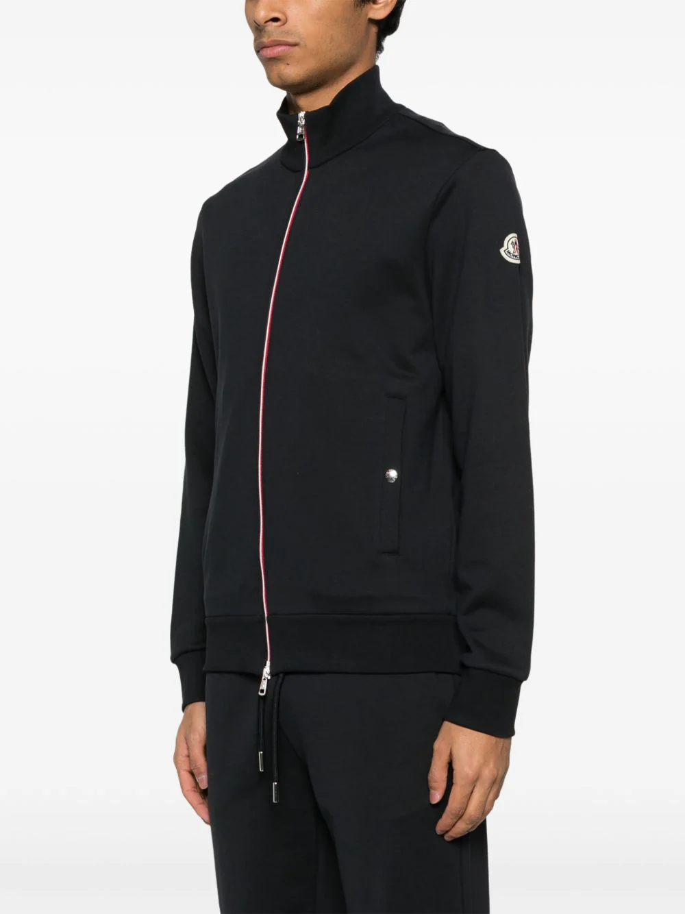 Tricolour-Trim Cotton Sweatshirt - Image 4