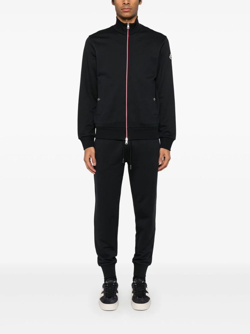 Tricolour-Trim Cotton Sweatshirt - Image 5