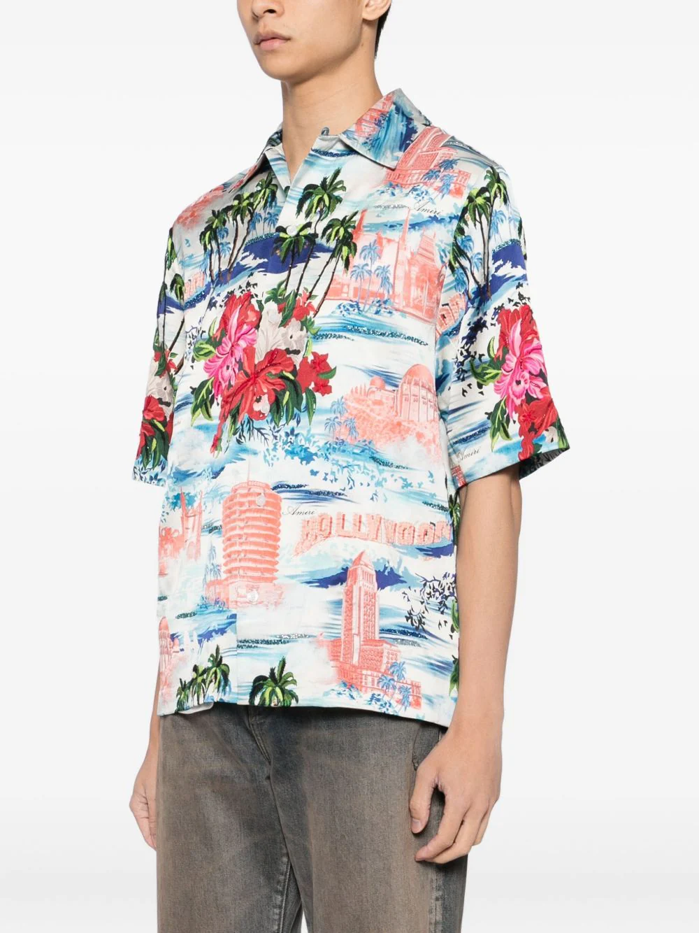 Tropical-Print Short-Sleeve Shirt - Image 4