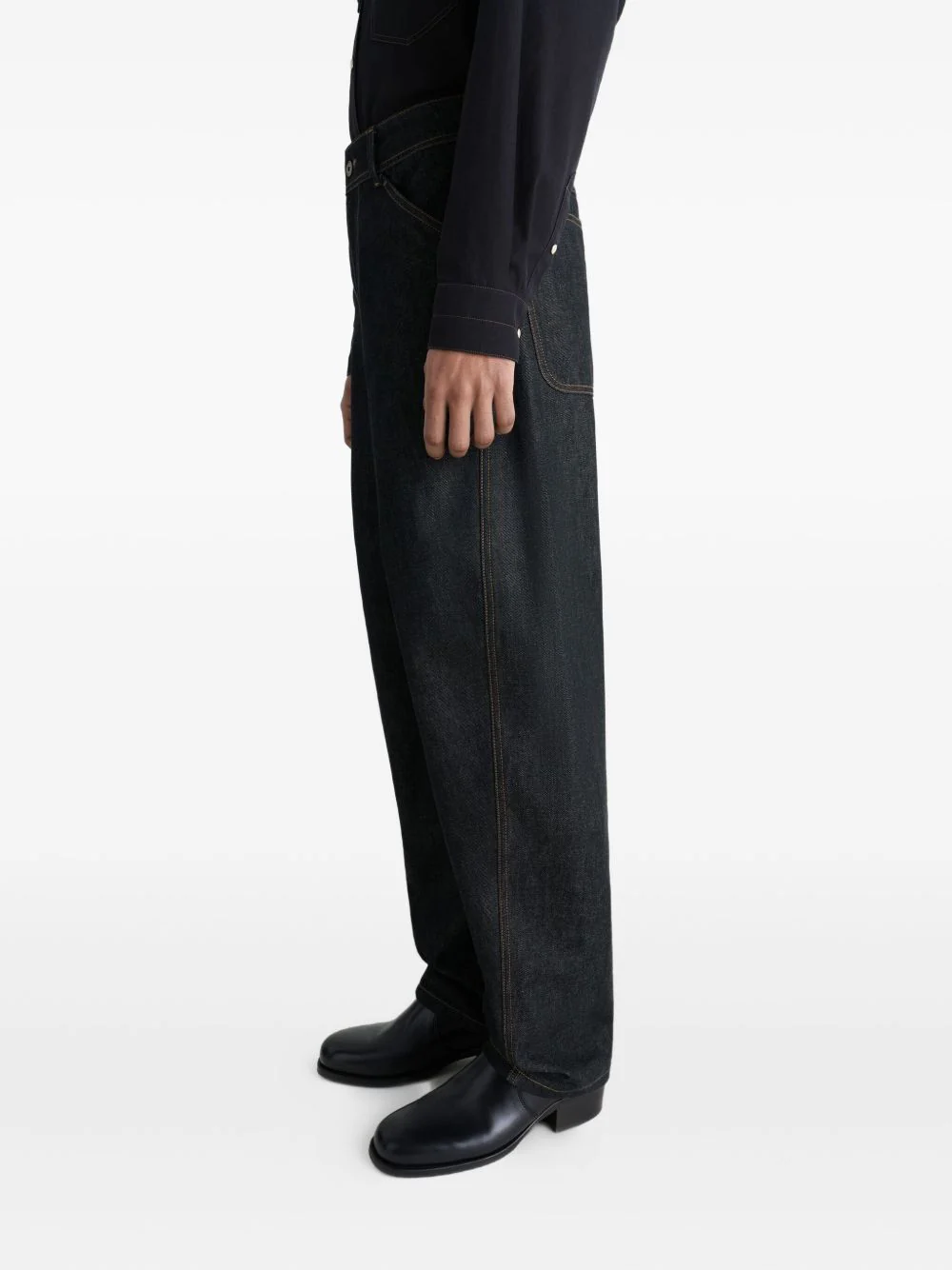 Twisted Workwear Panel Jeans - Image 3