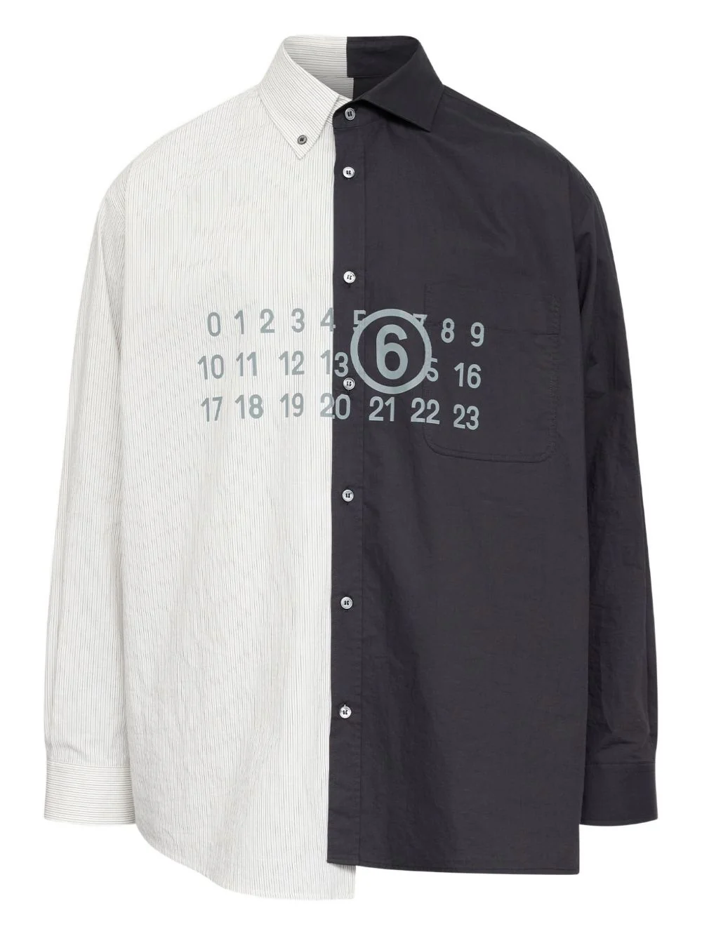 Two-Tone Long-Sleeved Shirt