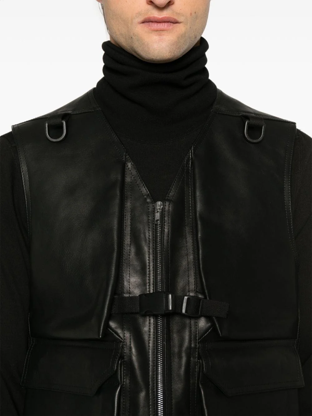 Utility Leather Vest - Image 5