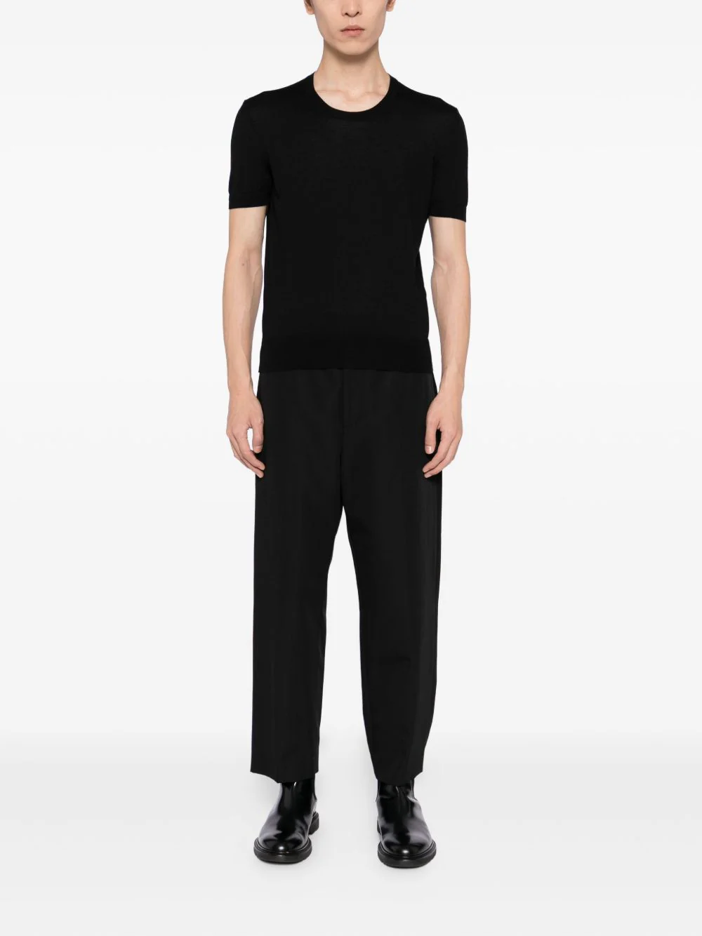 V-Neck Knitted Tee - Image 3