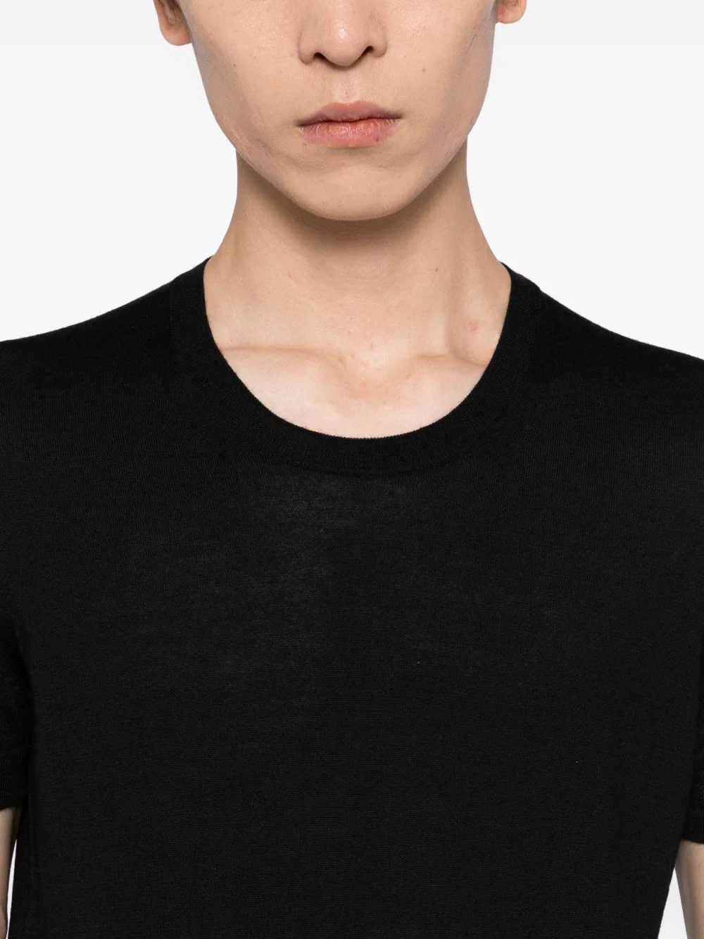 V-Neck Knitted Tee - Image 4