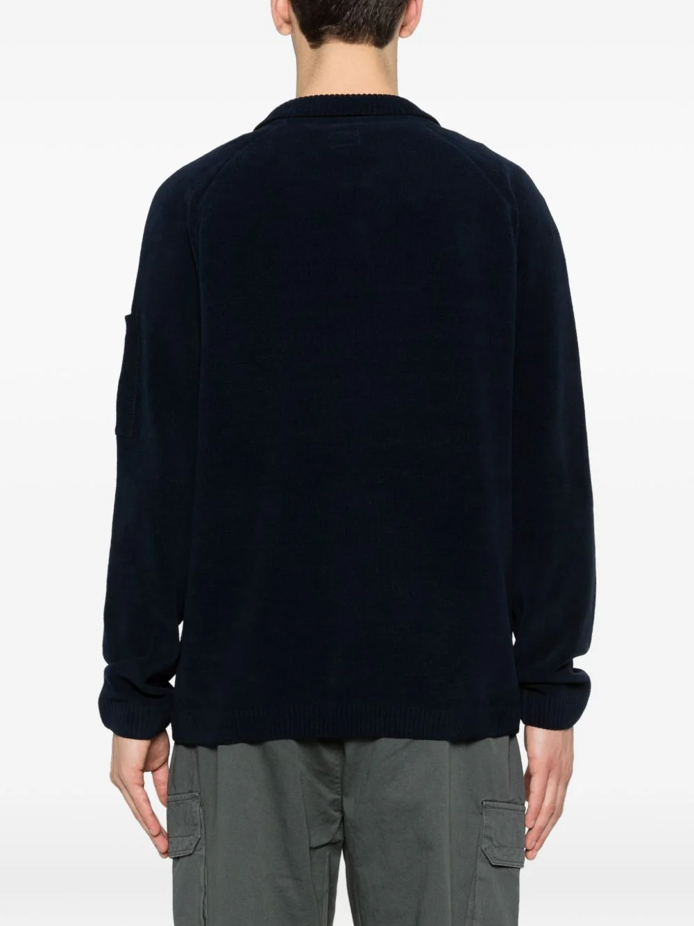 V-Neck Pocket-Sleeve Sweater - Image 4