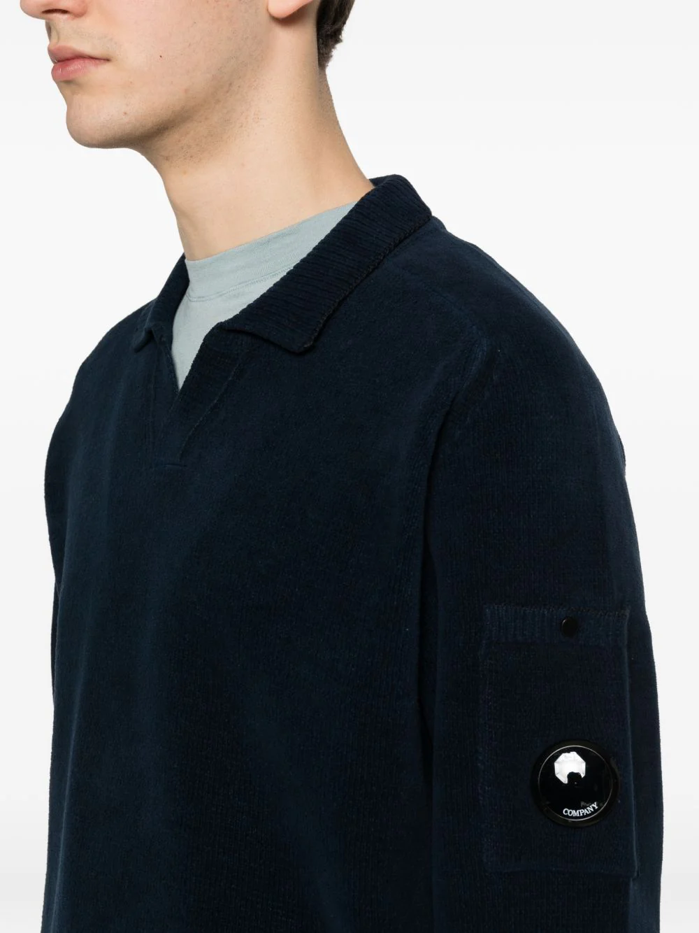 V-Neck Pocket-Sleeve Sweater - Image 5