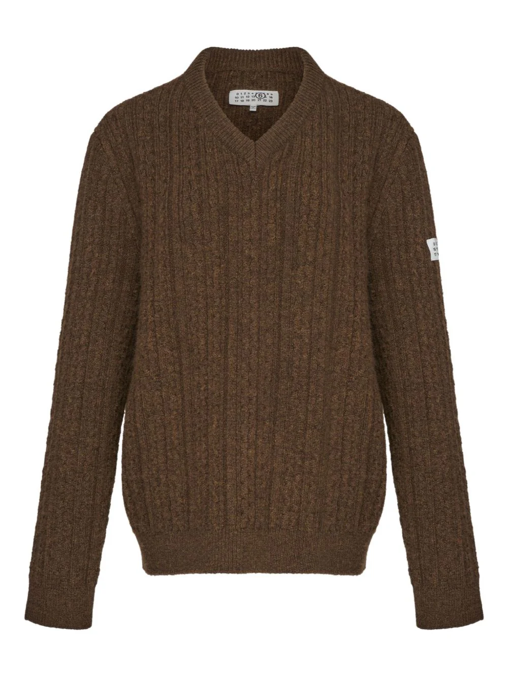 V-Neck Ribbed Sweater