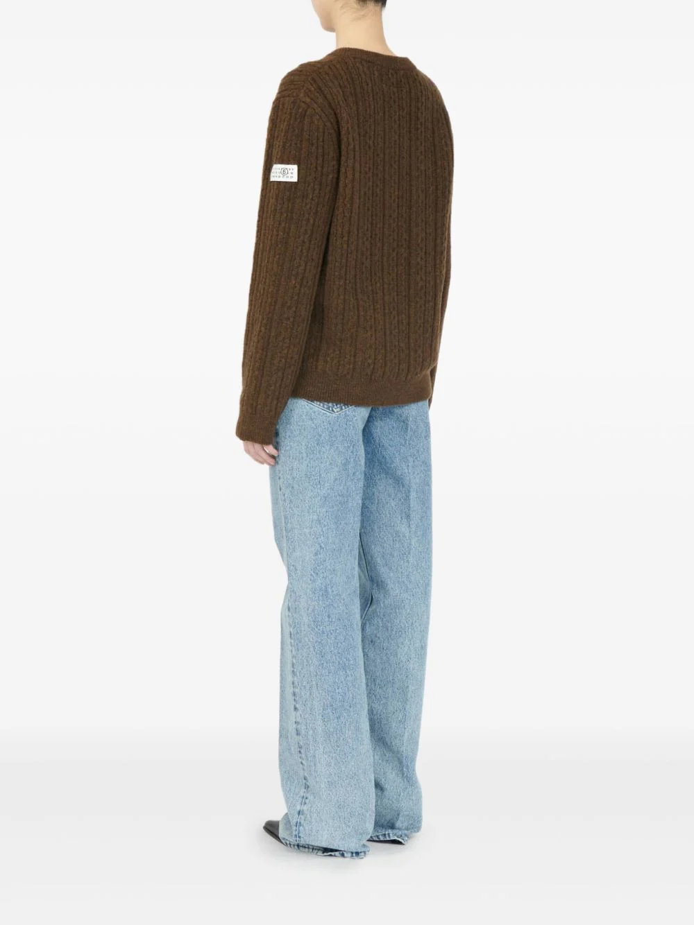 V-Neck Ribbed Sweater - Image 5
