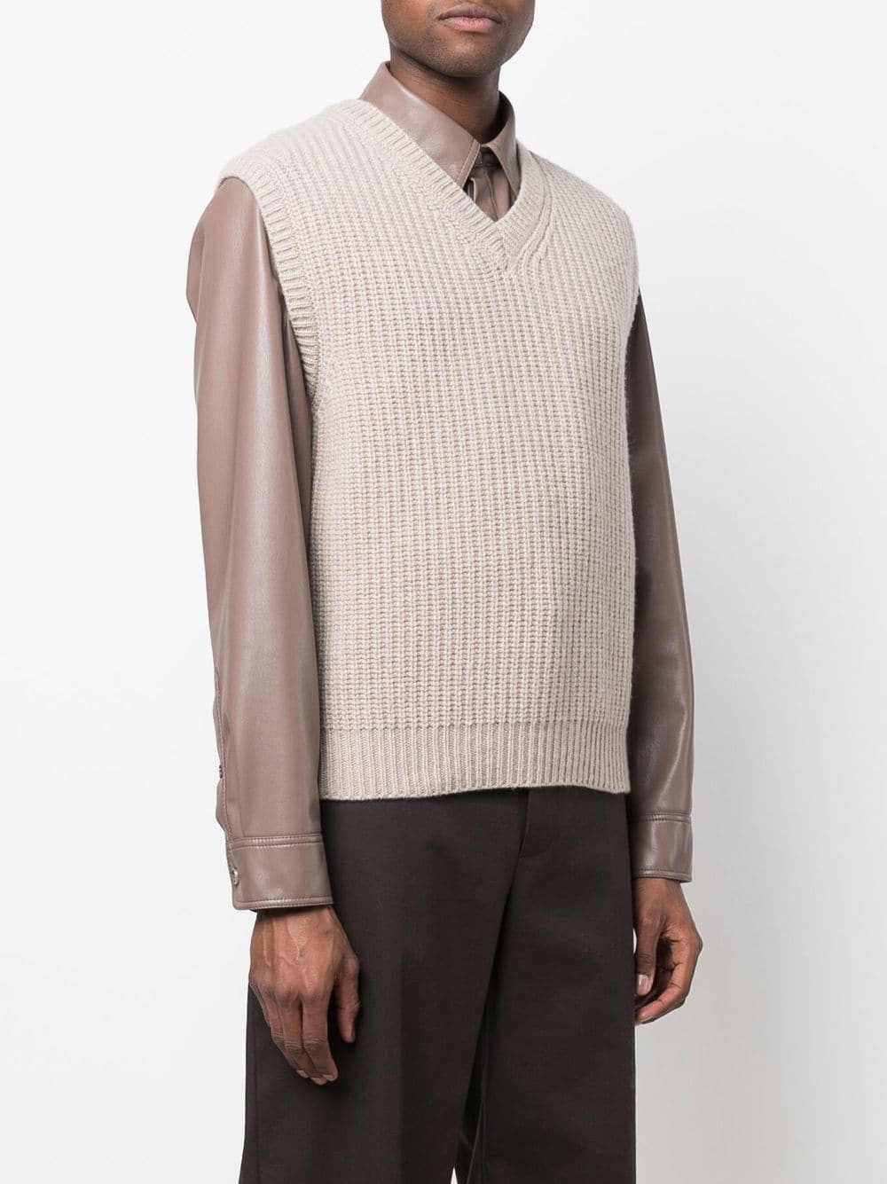 V-Neck Sweater Vest - Image 4