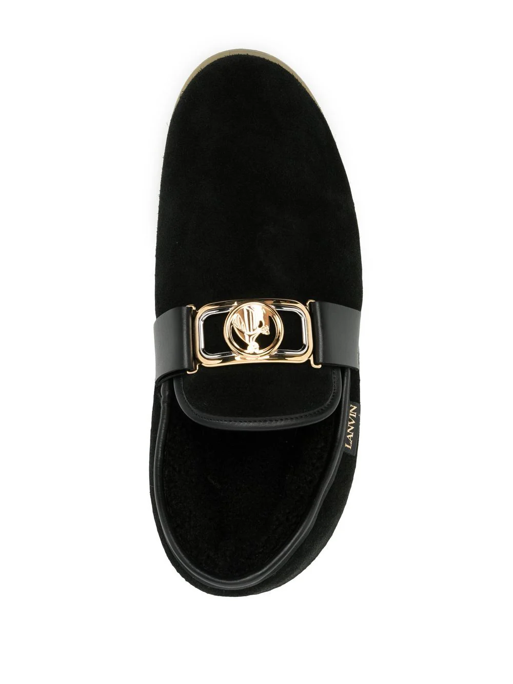 Velvet Logo-Buckle Slippers - Image 4