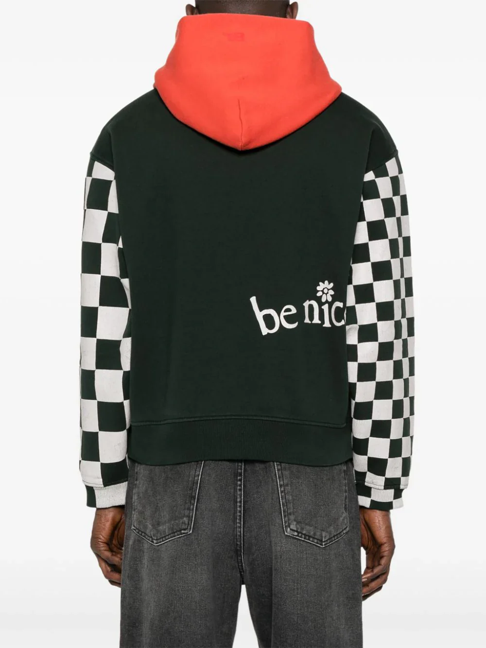Venice-Print Colour-Block Hoodie - Image 3