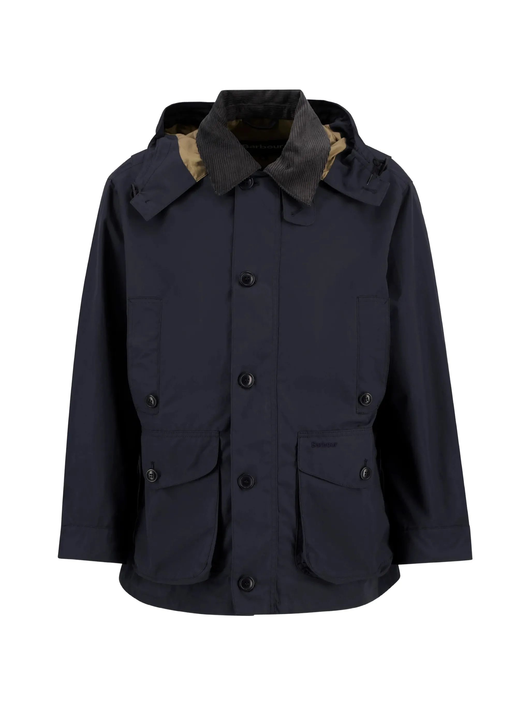Ventile Hooded Corduroy-Collar Jacket