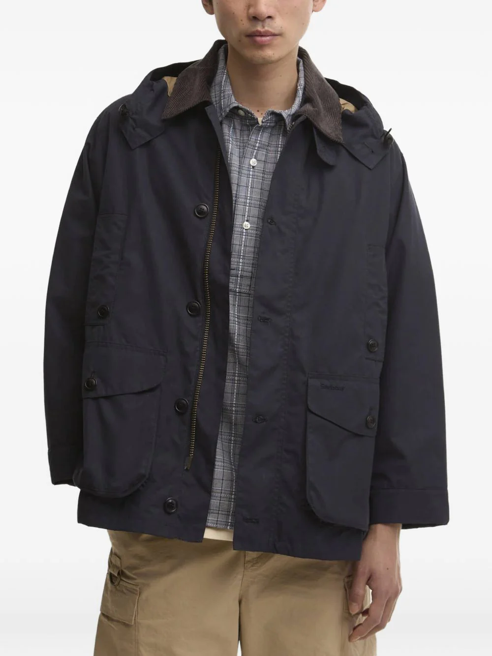 Ventile Hooded Corduroy-Collar Jacket - Image 6