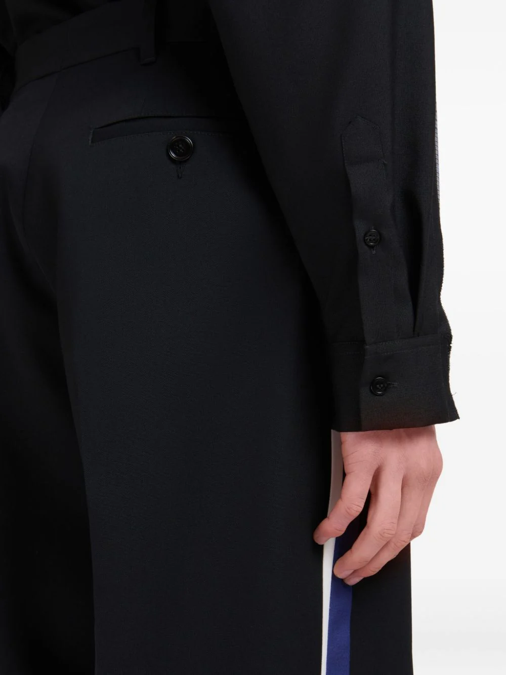 Virgin Wool Straight-Leg Trousers - Image 3