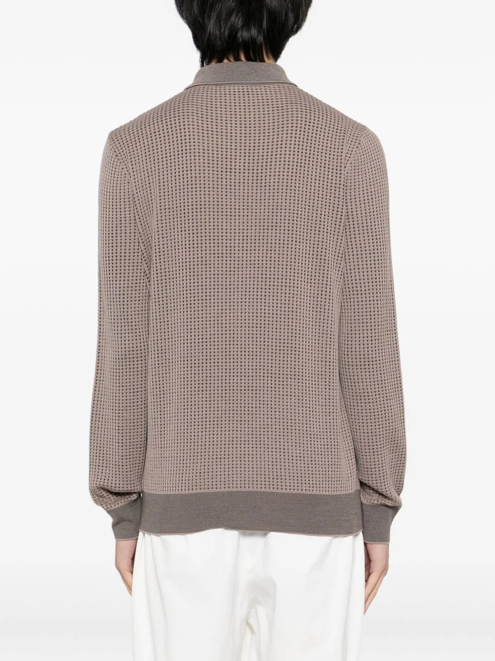 Waffle-Knit Polo Shirt - Image 3