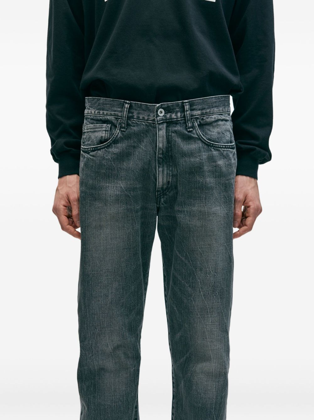 Washed-Effect Five-Pocket Jeans - Image 2