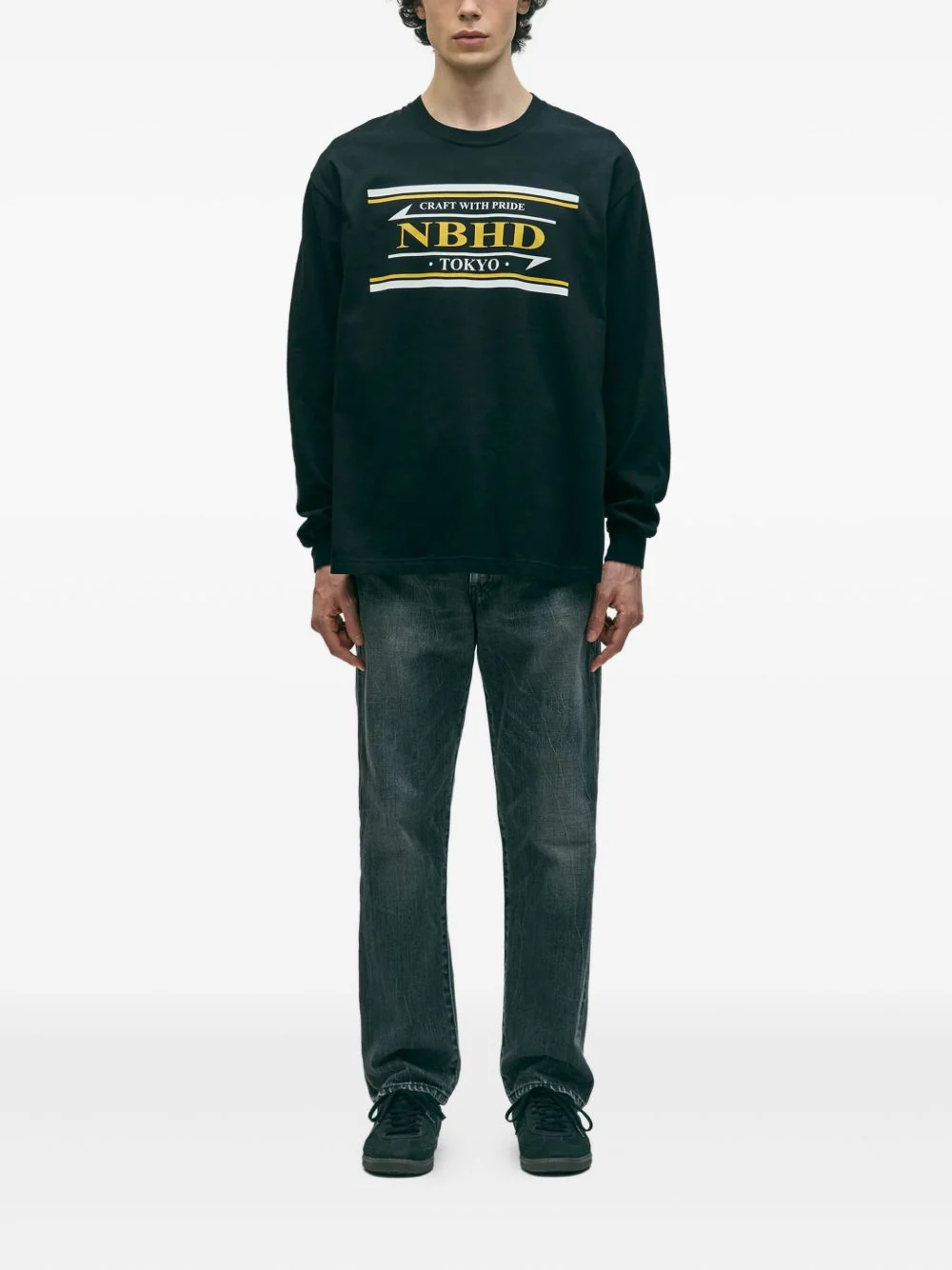 Washed-Effect Five-Pocket Jeans - Image 3
