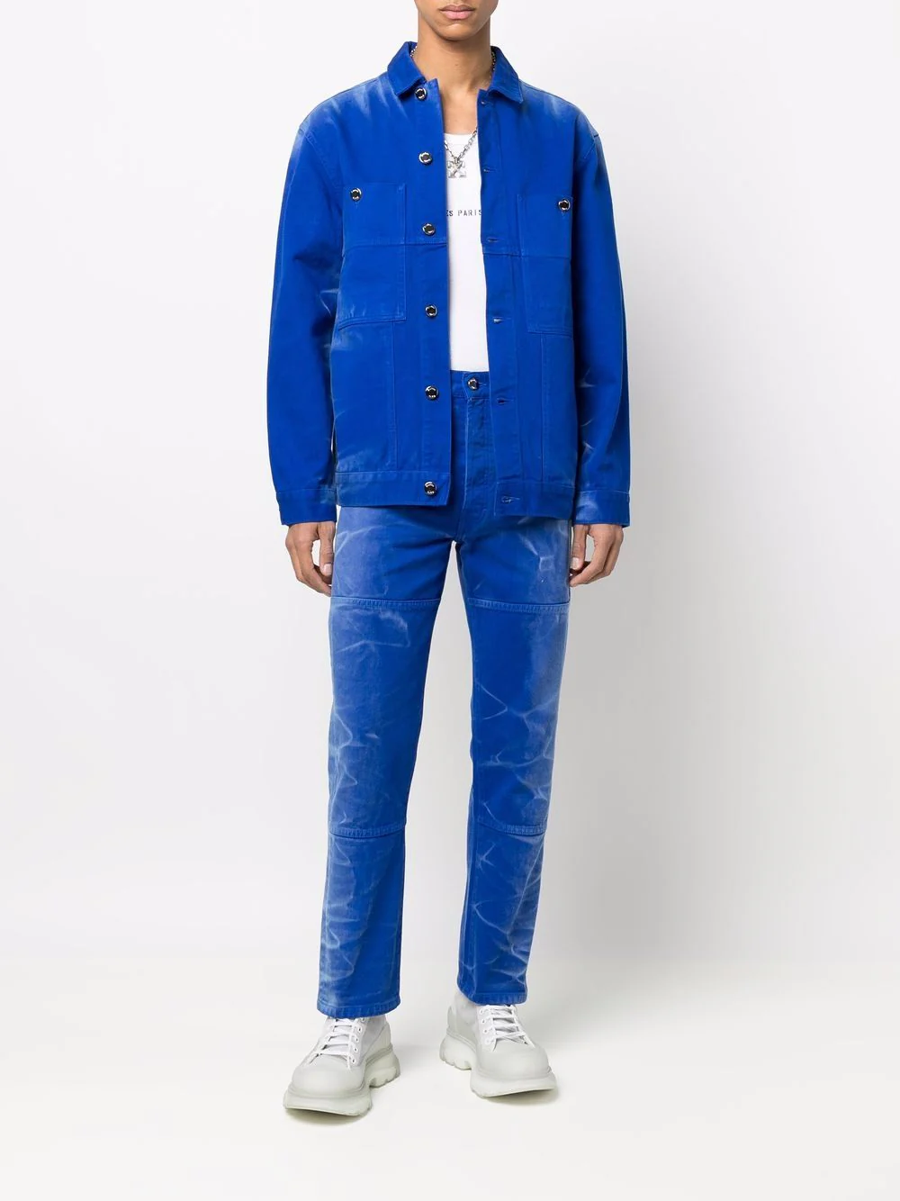 Washed-Effect Straight-Leg Jeans - Image 5