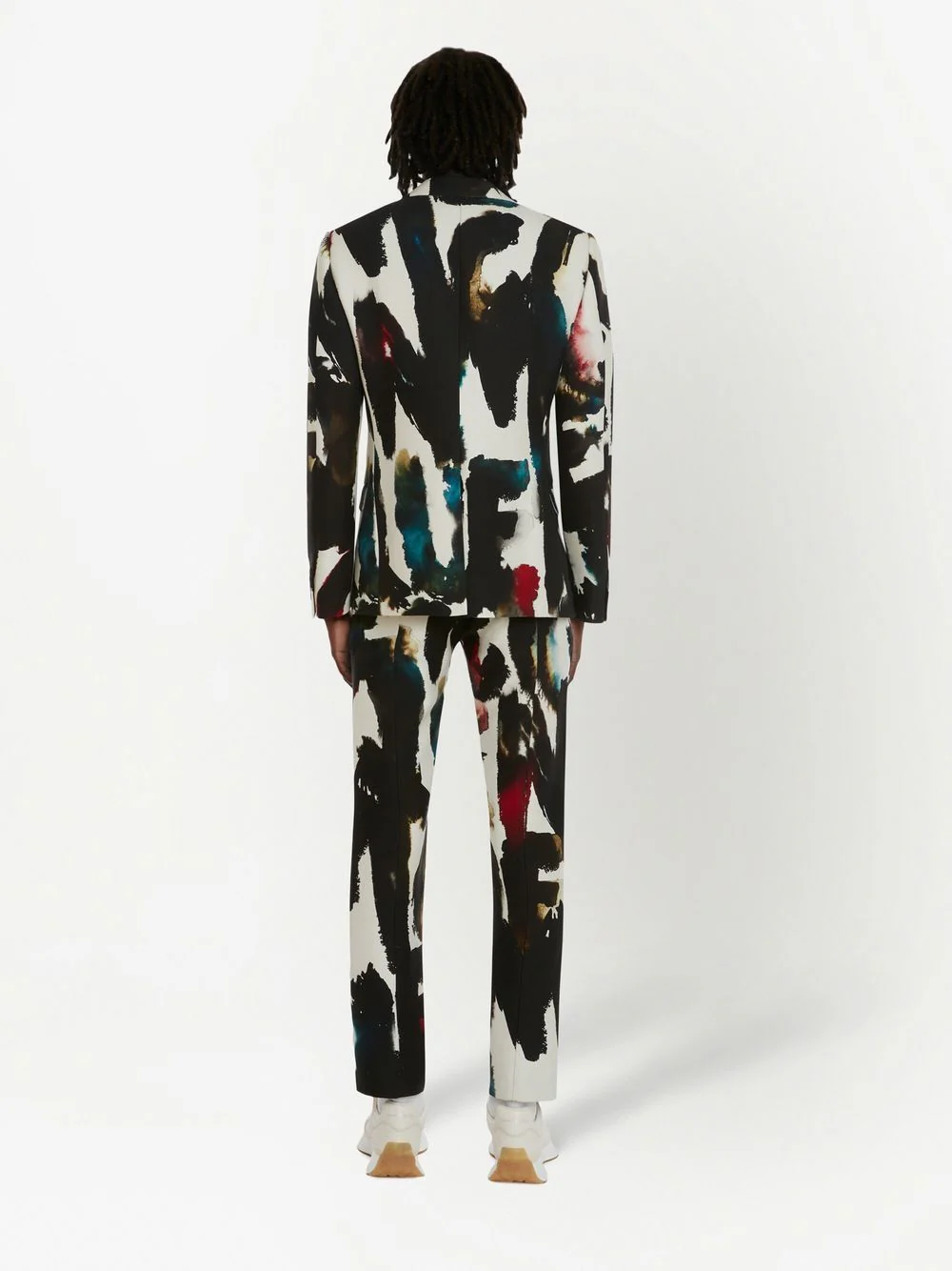 Watercolour Cigarette-Cut Trousers - Image 3