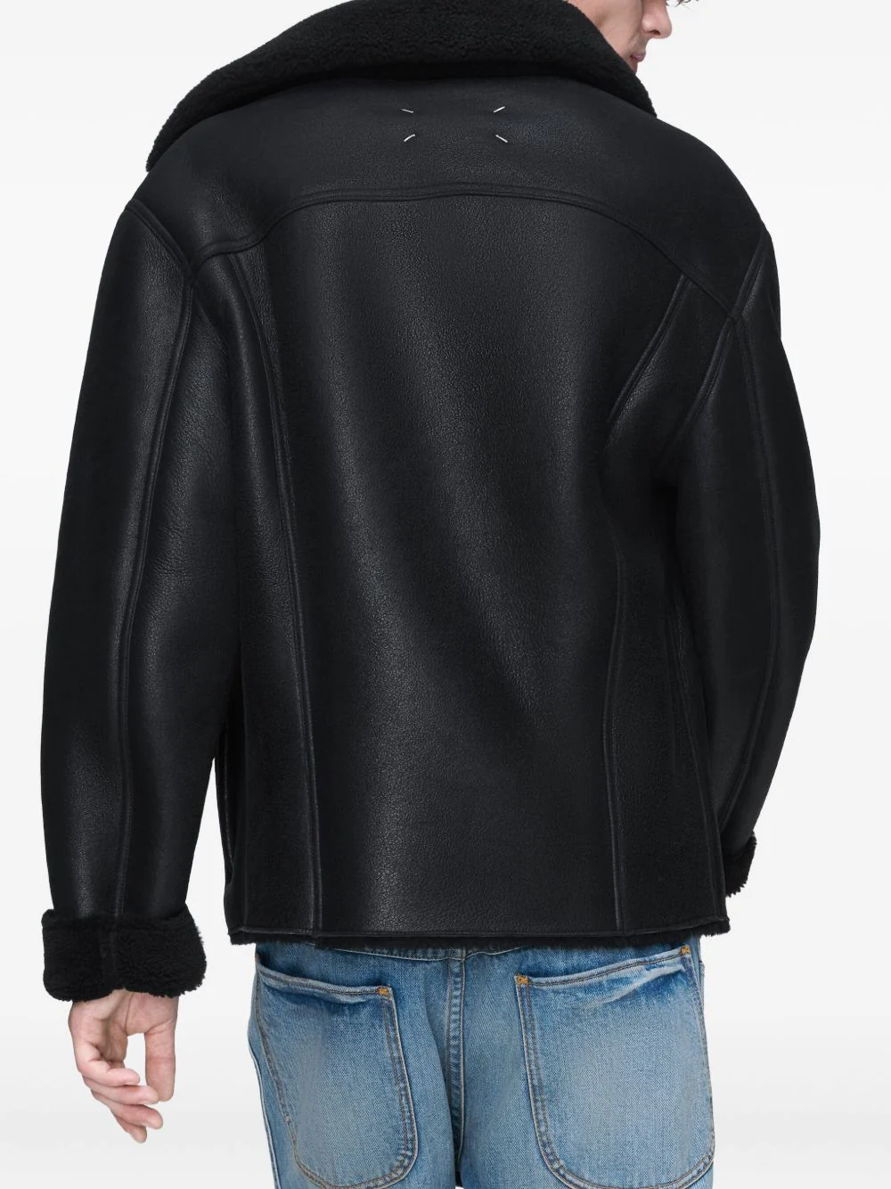 Waxed Shearling Jacket - Image 5