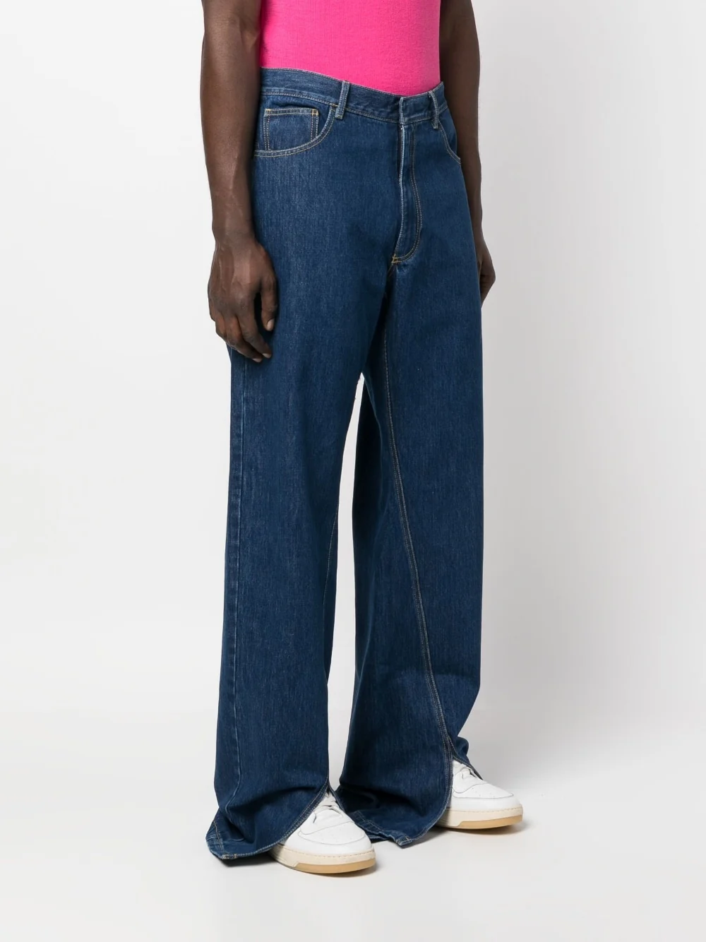 Wide-Leg Denim Trousers - Image 4