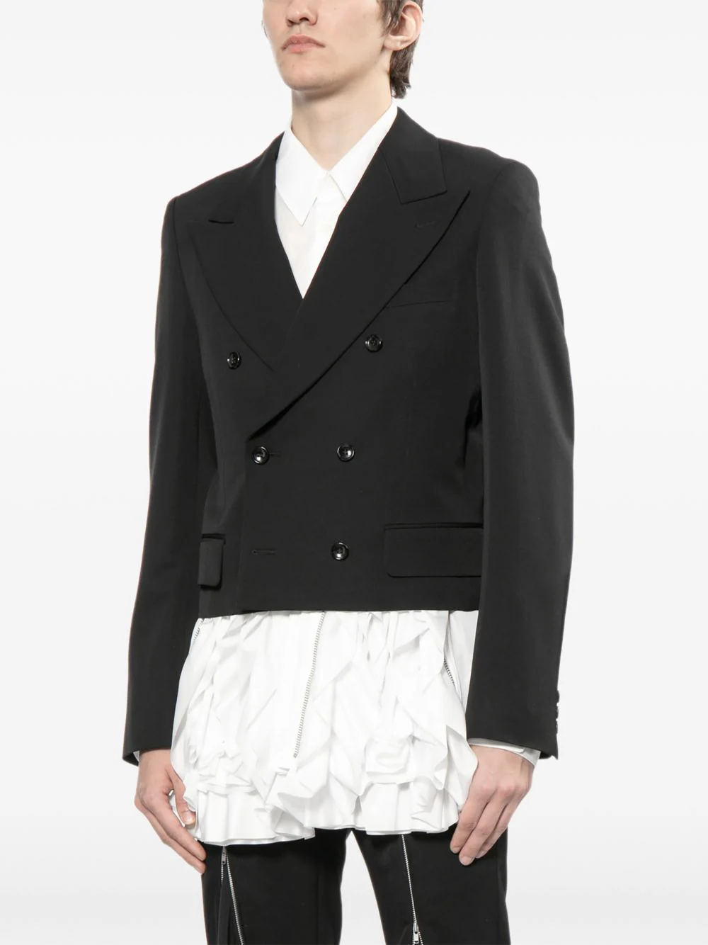 Wool Double-Breasted Blazer - Image 4
