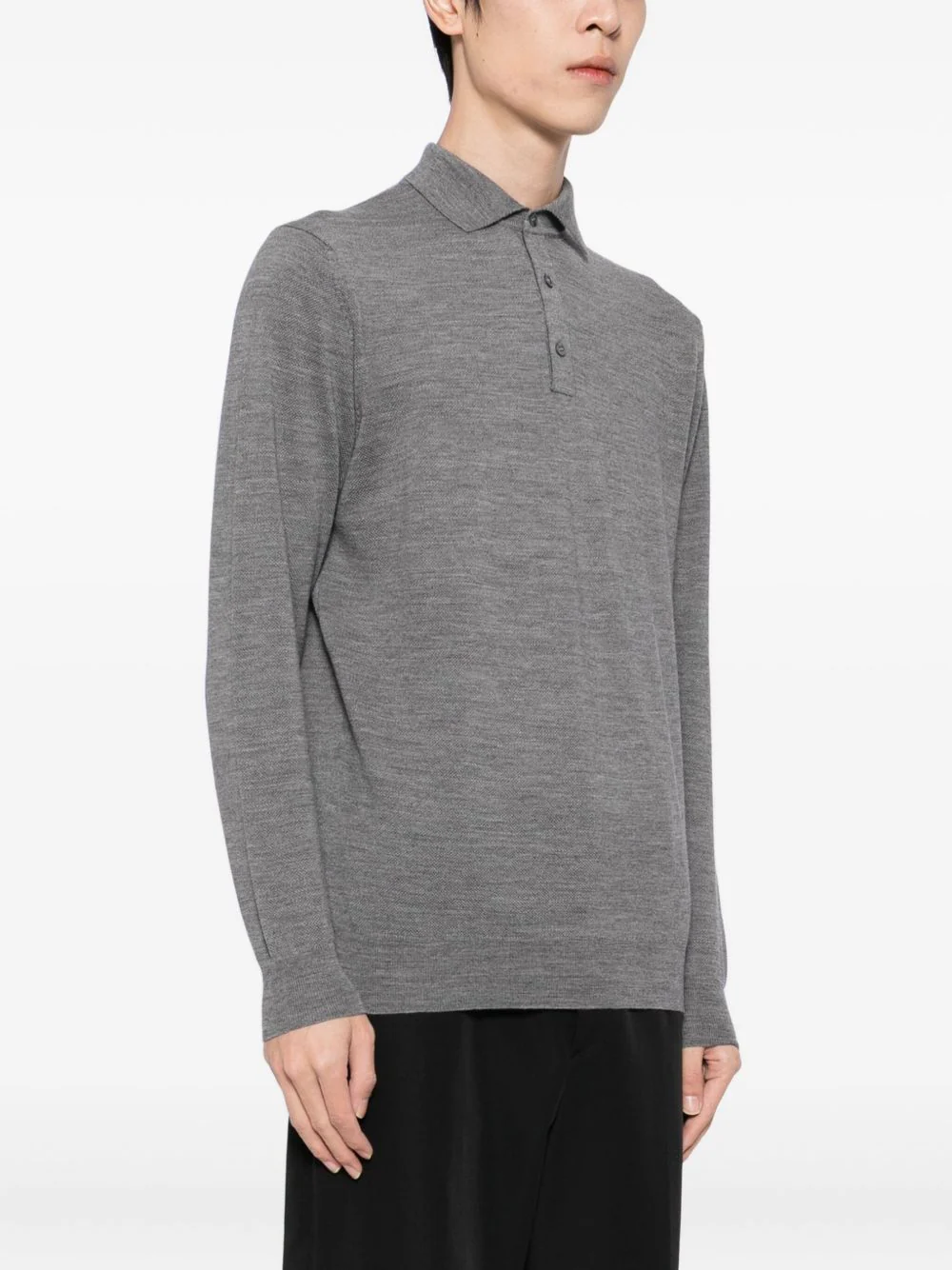 Wool Polo Shirt - Image 3