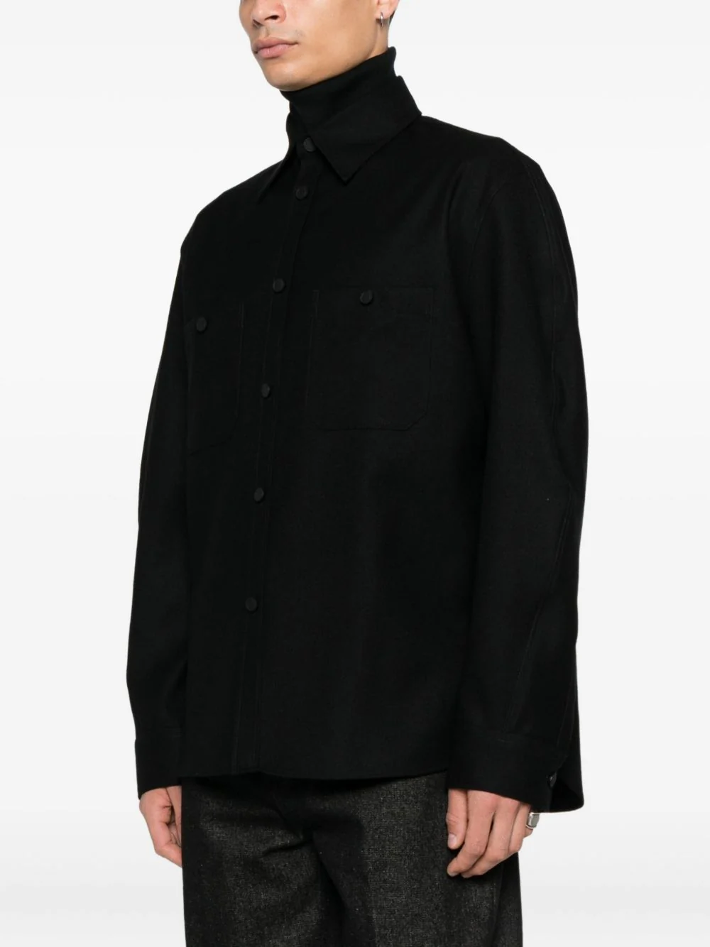 Wool Shirt Jacket - Image 3