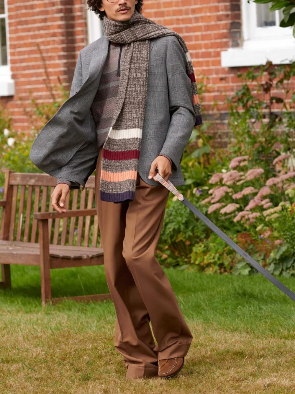 Wool Straight Trousers - Image 3
