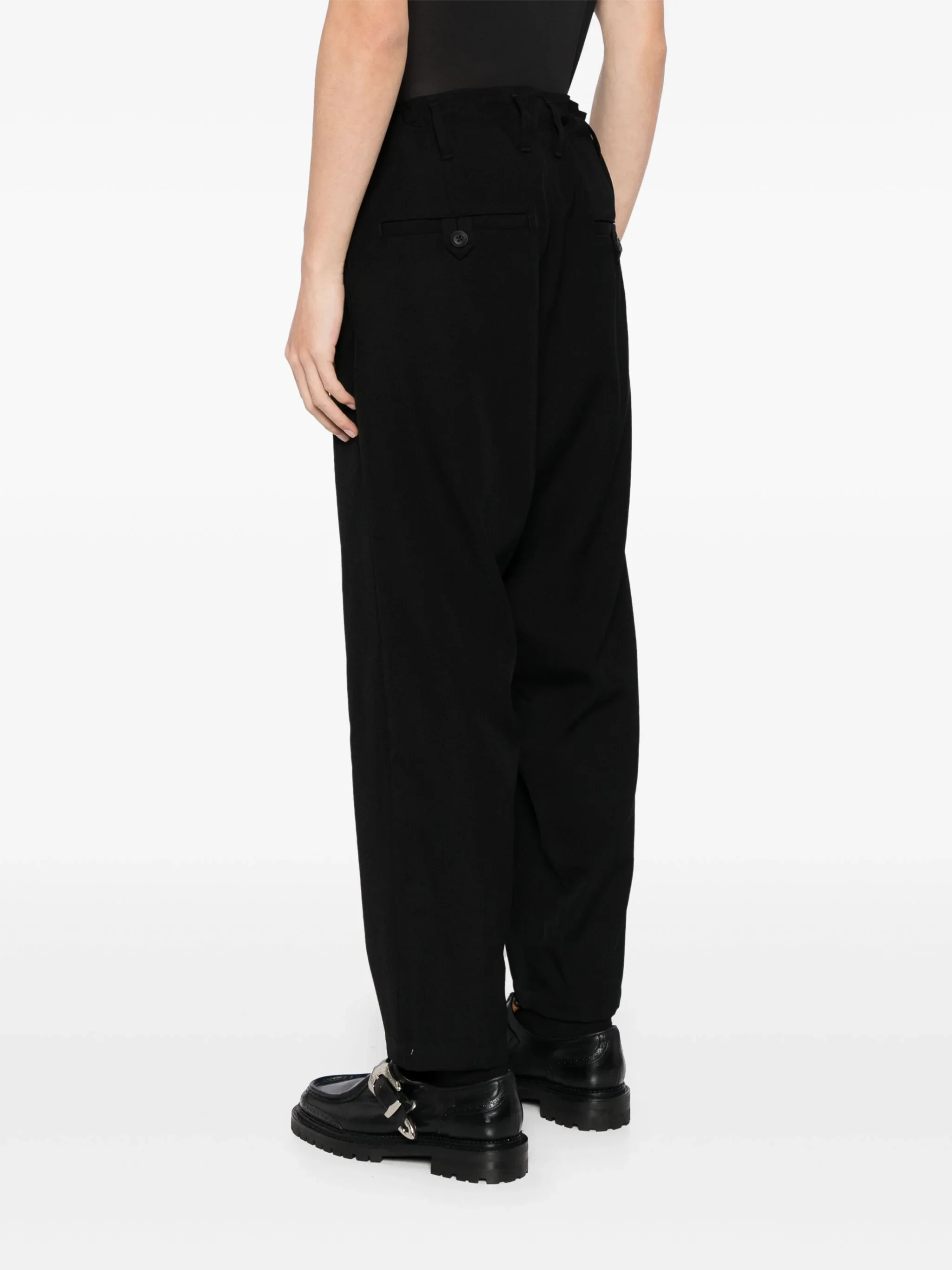 Wool Tapered Trousers - Image 4