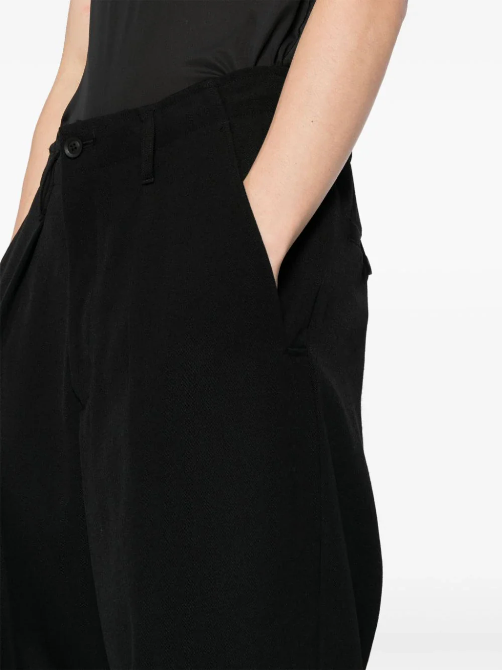 Wool Tapered Trousers - Image 5